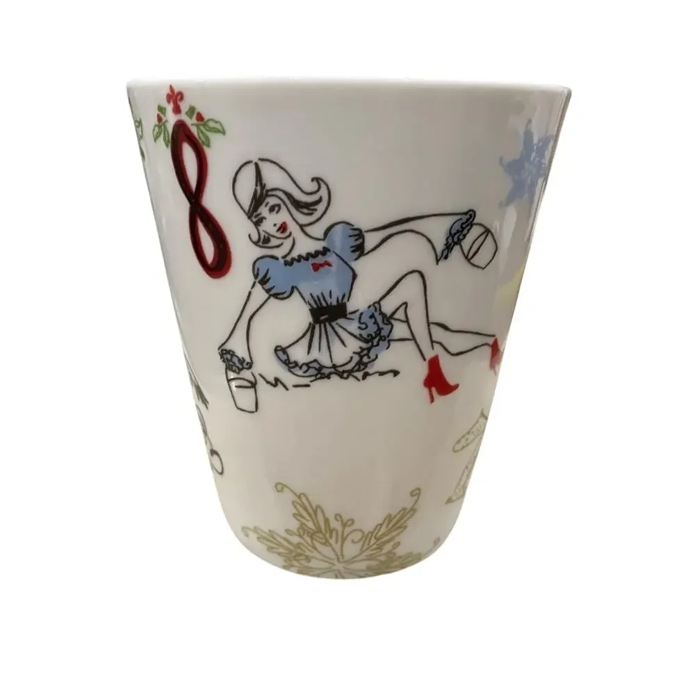 ONE Lenox Porcelain Mug - “12 Days of Christmas” (Days 7, 8, 9) Replacement Cup
